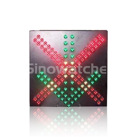 Mm Red Cross Green Arrow Led Pixel Cluster Traffic Light Social