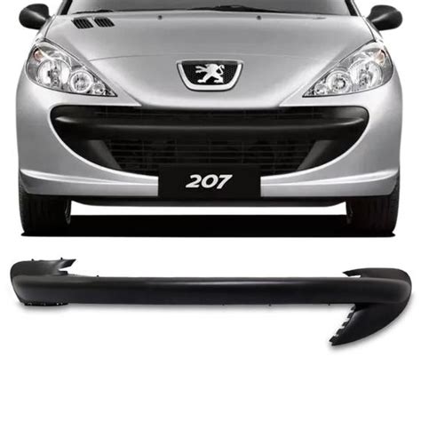 Saia Spoiler Parachoque Dianteiro Peugeot 207 2008 2009 2010 2011 Preto