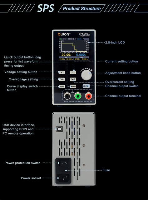 Owon Sps Fanless Single Channel Programmable Single Channel