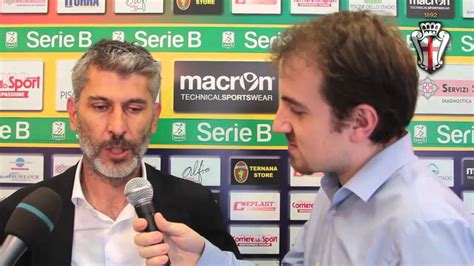 Ternana Pro Vercelli L Intervista A Mister Scazzola YouTube