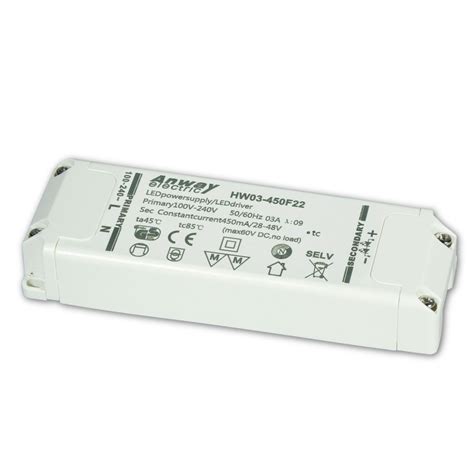 Anway LED Driver HW03 450F22 22W 450mA 28 48V Petcare Econlux De