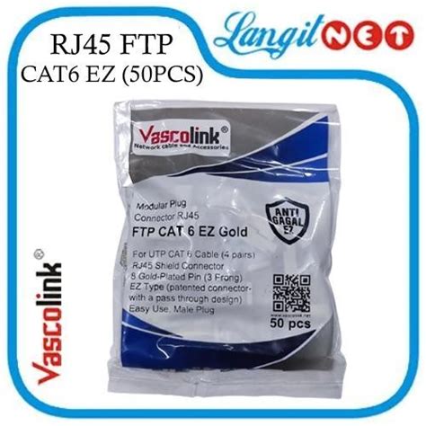 Jual Vascolink Gold Ez Connector Rj Ftp Cat Isi Anti Gagal Vl