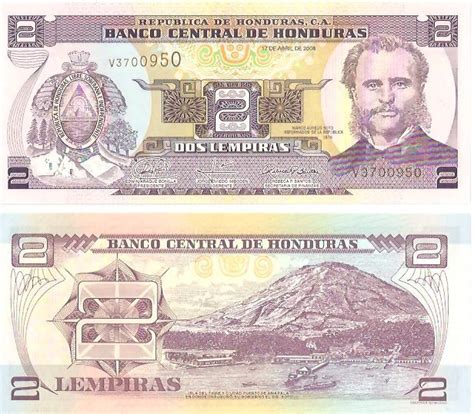 Honduras Banknote Lempiras P Geldschein