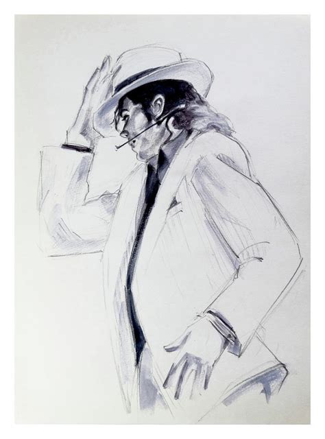 Michael Jackson Smooth Criminal In Tii Drawing By Hitomi Osanai Fine