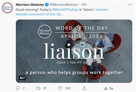 Merriam Webster Twitter TED IELTS