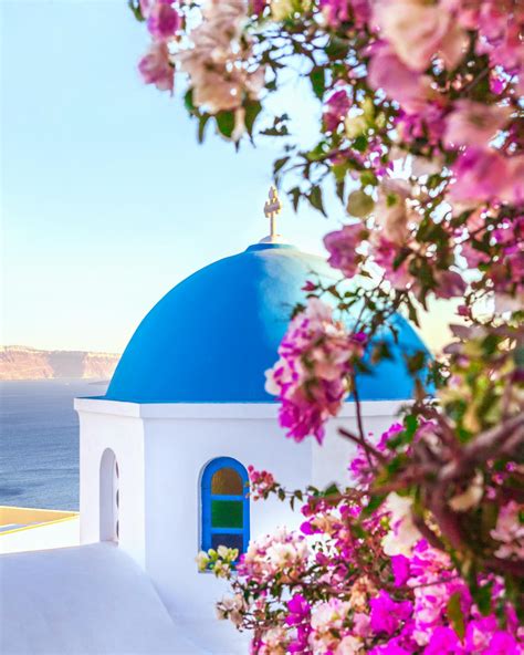 Churches Of St Anastasi And St Spirydon In Oia Santorini