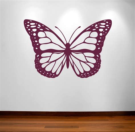 Butterfly Vinyl Wall Decal One Large Butterlfy Decal Etsy