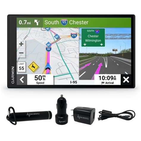 Garmin Drivesmart Inch Car Gps Navigator With Power Pack Bundle