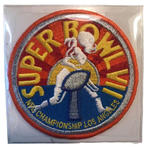 1973 Super Bowl Vii Official Nfl Football Patch Dolphins Redskins