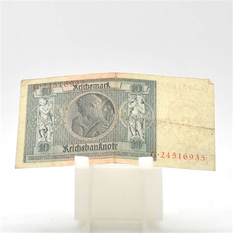 Alte Banknote über 10 Reichsmark Deutschland