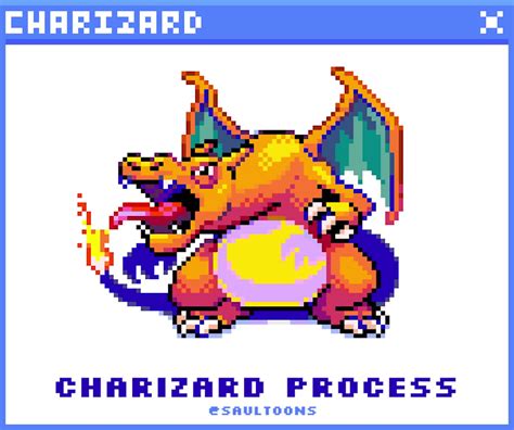 Pokemon Shiny Charizard Sprite