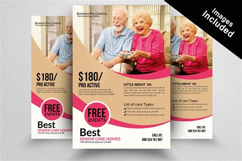 Senior Care Flyer Template By Designhub Thehungryjpeg