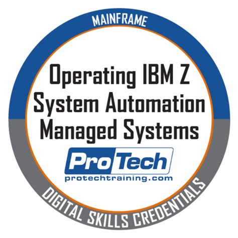 Operating IBM Z System Automation Managed Systems - Credly