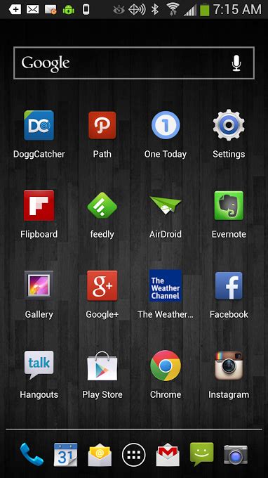 My Samsung Galaxy S4 Homescreen And Apps Begin The Begin