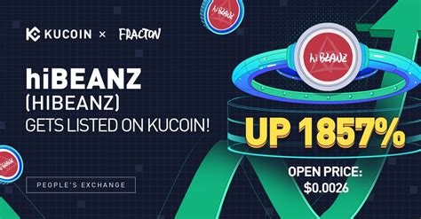 Hibeanz Trading Is Now Live On Kucoin Open Price Up