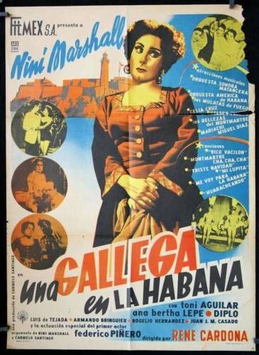 Una Gallega En La Habana Original Mexican Movie Poster Nini