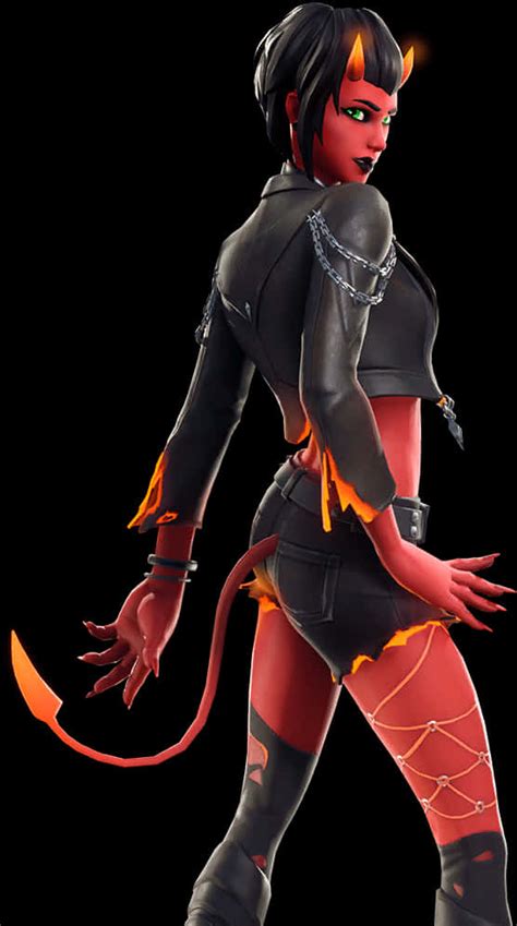 Download Fortnite Demonic Female Character | Wallpapers.com