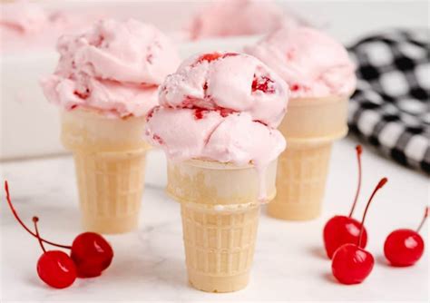 Maraschino Cherry Ice Cream