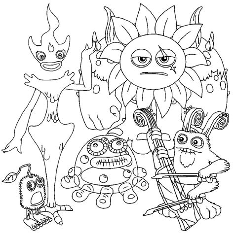 My Singing Monsters Coloring Pages Ghzat Coloring Pages