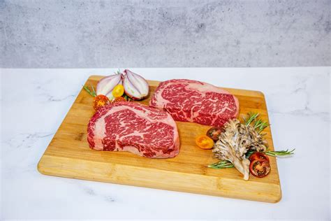 Wagyu Ribeye Steak BMS 6 7 Grand Western Steaks