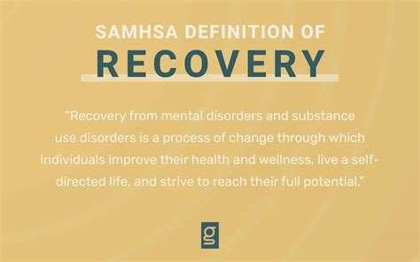 What Is The Definition Of Recovery Gallus Detox Centers