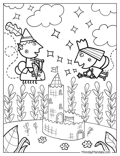 20 Ben And Holly Coloring Pages Free Pdf Printables