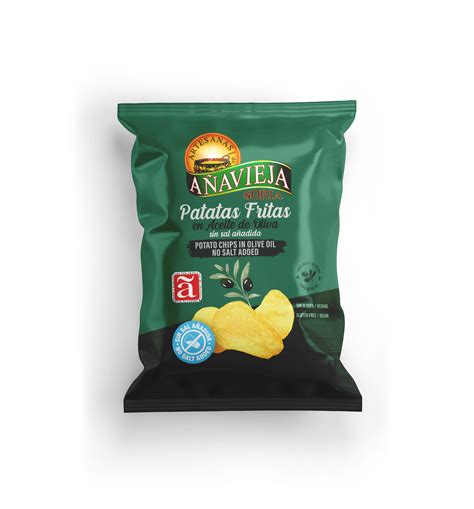 Patatas fritas en aceite de oliva SIN SAL 120 g Aperitivos de Añavieja