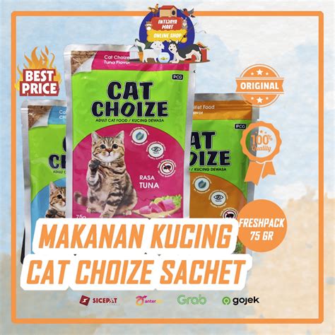 Jual Cat Choize Pouch Sachet Saset Gram Makanan Kucing Basah Wet