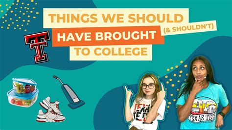 11 Things We Should And Shouldnt Have Brought To College I Ttu Vlog