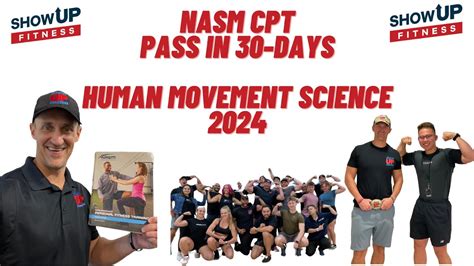 Nasm Cpt Pass In Days Human Movement Science Show Up Fitness