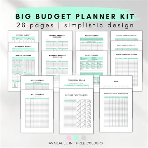 Adhd Budget Planner Etsy