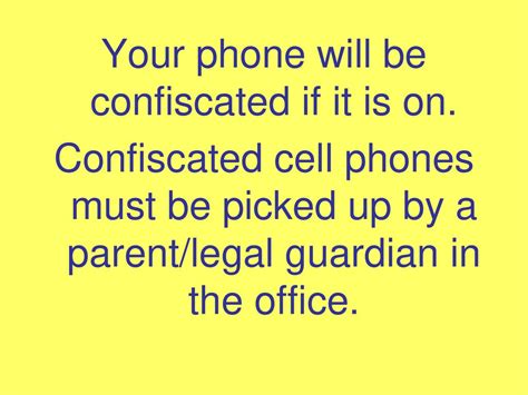 Cell Phone Policy Ppt Download