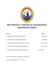 Thermo Compressor Report Revised Docx Mini Project Chemical