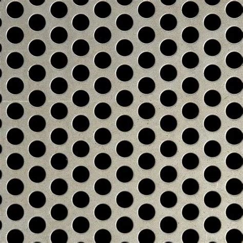 Hot Rolled Aluminium Perforated Round Hole Sheet For Industrial At Rs