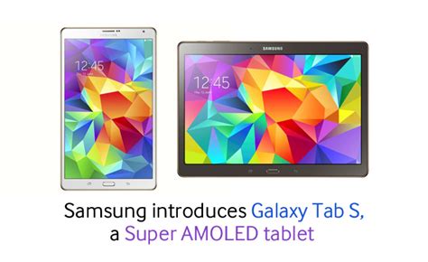 Samsung Introduces Galaxy Tab S A Super AMOLED Tablet Samsung Global