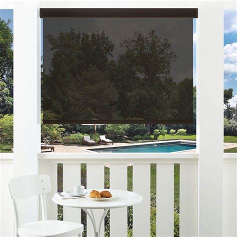 The 5 Sheerweave Value Outdoor Solar Roller Shades Are Custom Made Out Of Sun Control Fabric