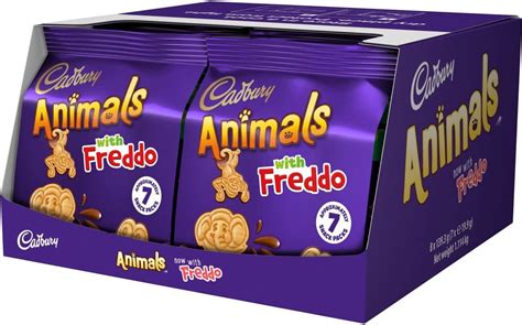 cadbury animals mini biscuits milk chocolate covered shapes  freddo