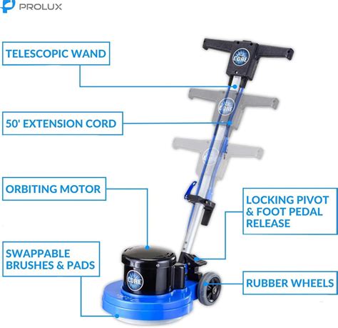 Prolux Core Heavy Duty Single Pad Commercial Polisher Floor Buffer Machine Scrubber For Sale