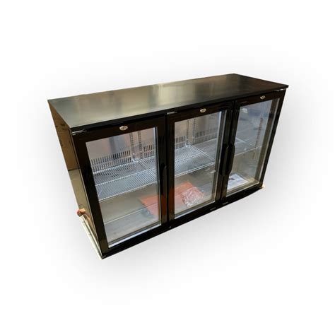 Bar Fridge with Triple Sliding Doors - Freeze Edge