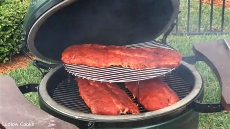 Big Green Egg Baby Back Ribs Youtube