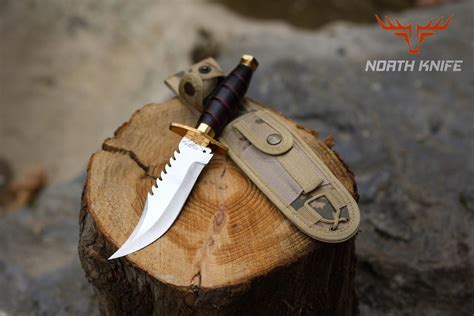 Custom Engraved Rambo Knife Personalized Hunting And Survival Knife With