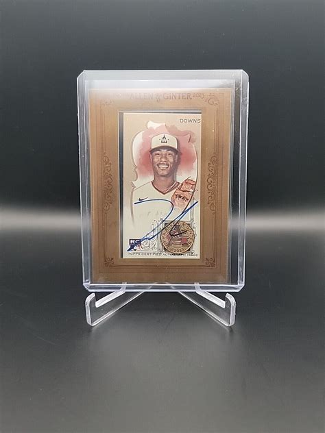 2023 TOPPS ALLEN GINTER ROOKIE MINI FRAMED JETER DOWNS AUTO NATIONALS