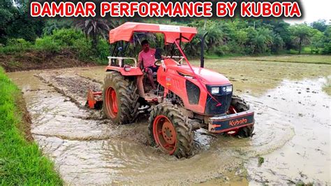 New Kubota Mu5502 50 Hp Tractor Ki Damdar Performance With 6ft Rotavator Tractor Help Youtube