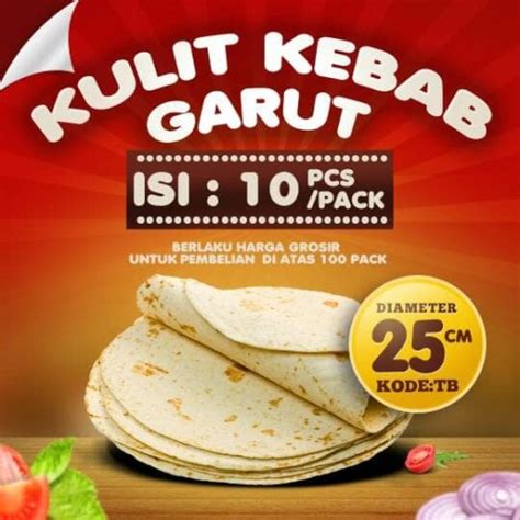 Jual Kulit Kebab Tortilla Cm Isi Pcs Kab Garut Kulit Kebab