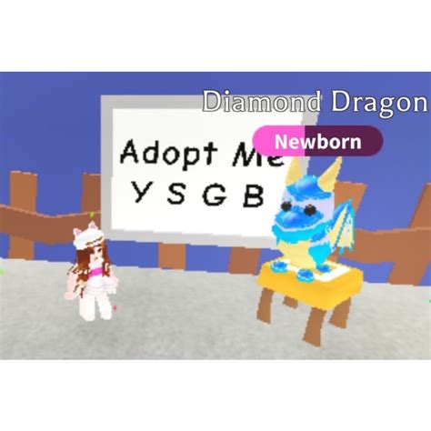 DIAMOND DRAGON Pet Adopt Me Roblox FR NFR Shopee Malaysia