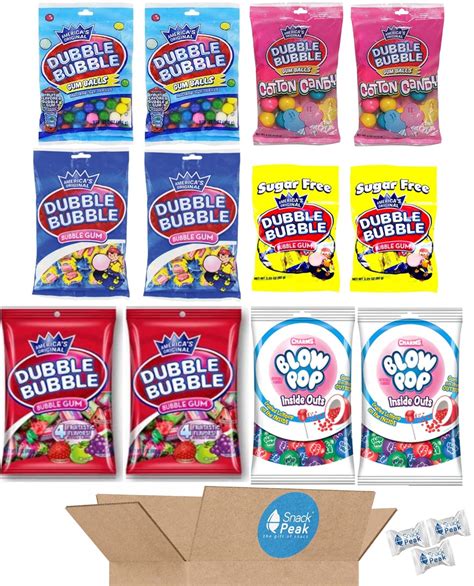 Buy Dubble Bubble Gum Variety Snack Peak Variety T Box Cotton