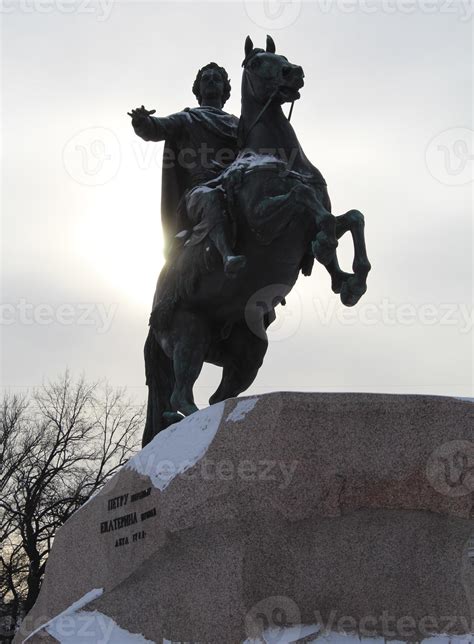 Saint Petersburg The Equestrian Statue Of Peter The Great Known As