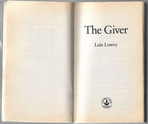 The Giver By Lois Lowry 19931994 Paperback Ebay