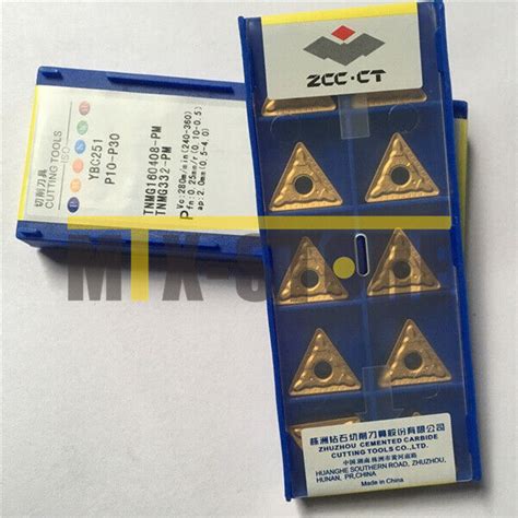 Pcs Box New Zccct Cnc Blade Ybc Tnmg Pm Carbide Inserts Ebay