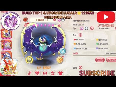 Build Top 1 Upgrade Lunala 12 Max Megamon Asia YouTube